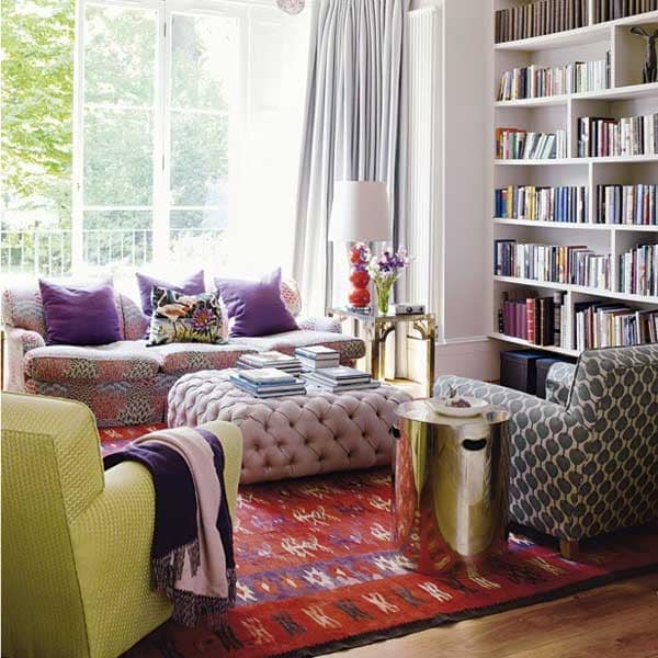 Подушки, диваны и кресла - бохо стиль интерьера
