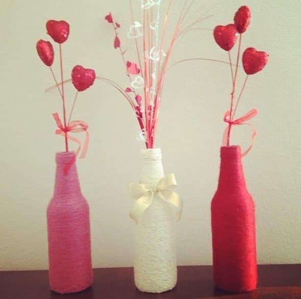 Розовый, белый и красный цвет для декора дома на 14 февраля