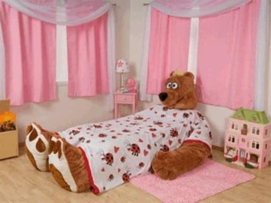Кровать в виде медведя для девочки
