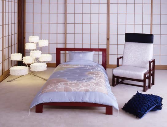 Спальня в минималистичном японском стиле