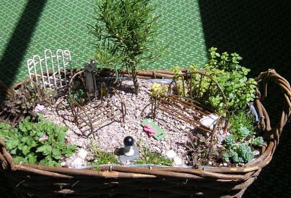 Миниатюрный сад - имитация настоящего сада