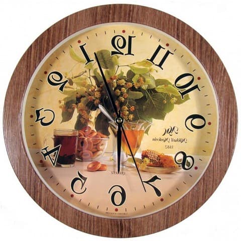 Кухонные часы с изображением натюрморта