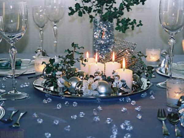 Свечи для декора новогоднего стола