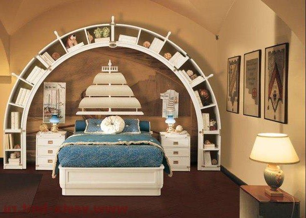 Комната для подростка юноши в морском стиле