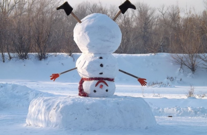 Какого снеговика слепить с детьми и как это сделать (53 фото)