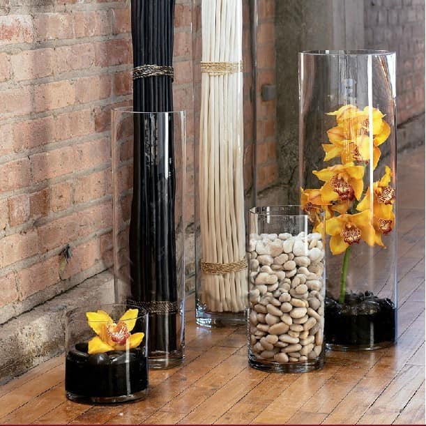 Идеи декора помещения при помощи напольных ваз