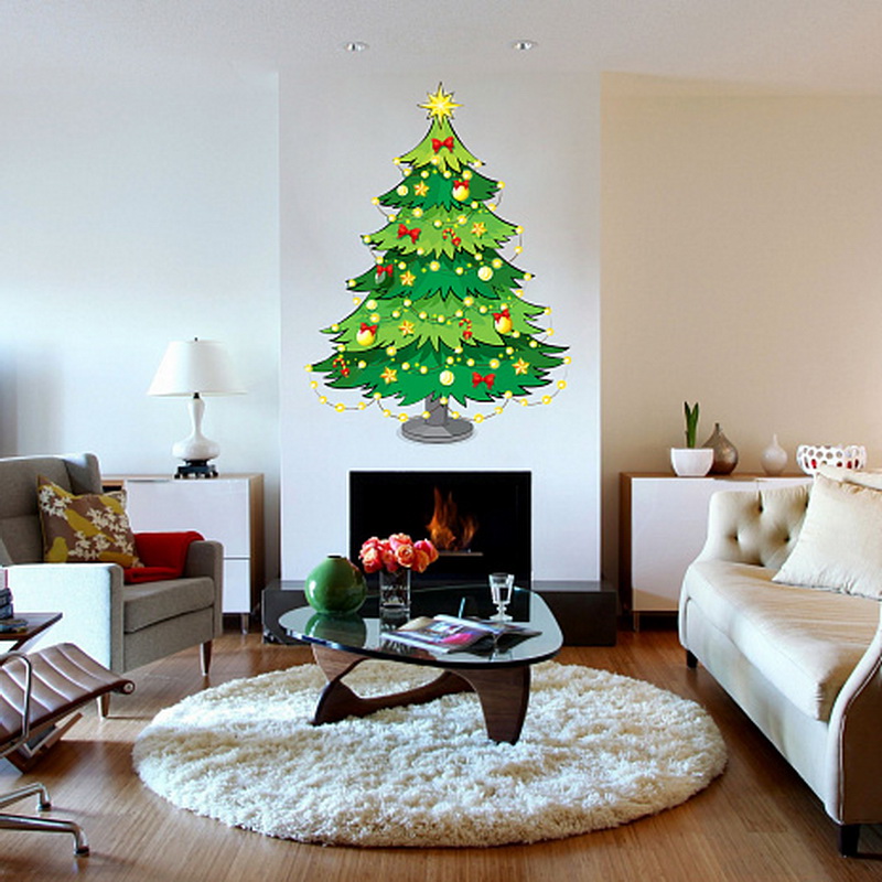Плоские новогодние елки на стене: 7 поделок своими руками (46 фото)