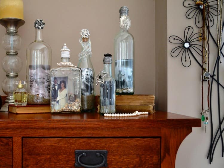 Ваши фото в бутылках - идея для декора дома