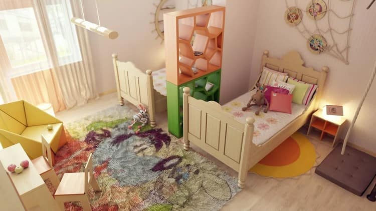 Детская для мальчика и девочки: уютные интерьеры для ваших малышей (36 фото)