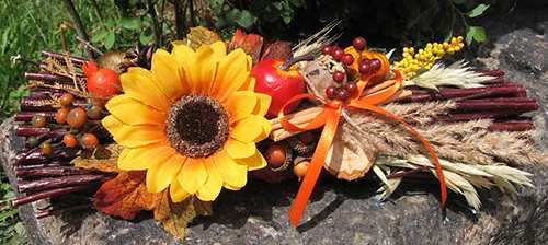 Осенний букет в сад своими руками (81 фото)